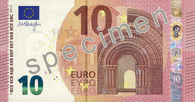 Monnaie : voici le nouveau billet de 10 euros
