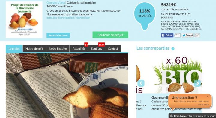 Caen : en liquidation judiciaire, les madeleines Jeannette font appel aux dons