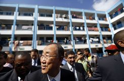 À Gaza, Ban Ki-Moon donne le coup d’envoi de la reconstruction